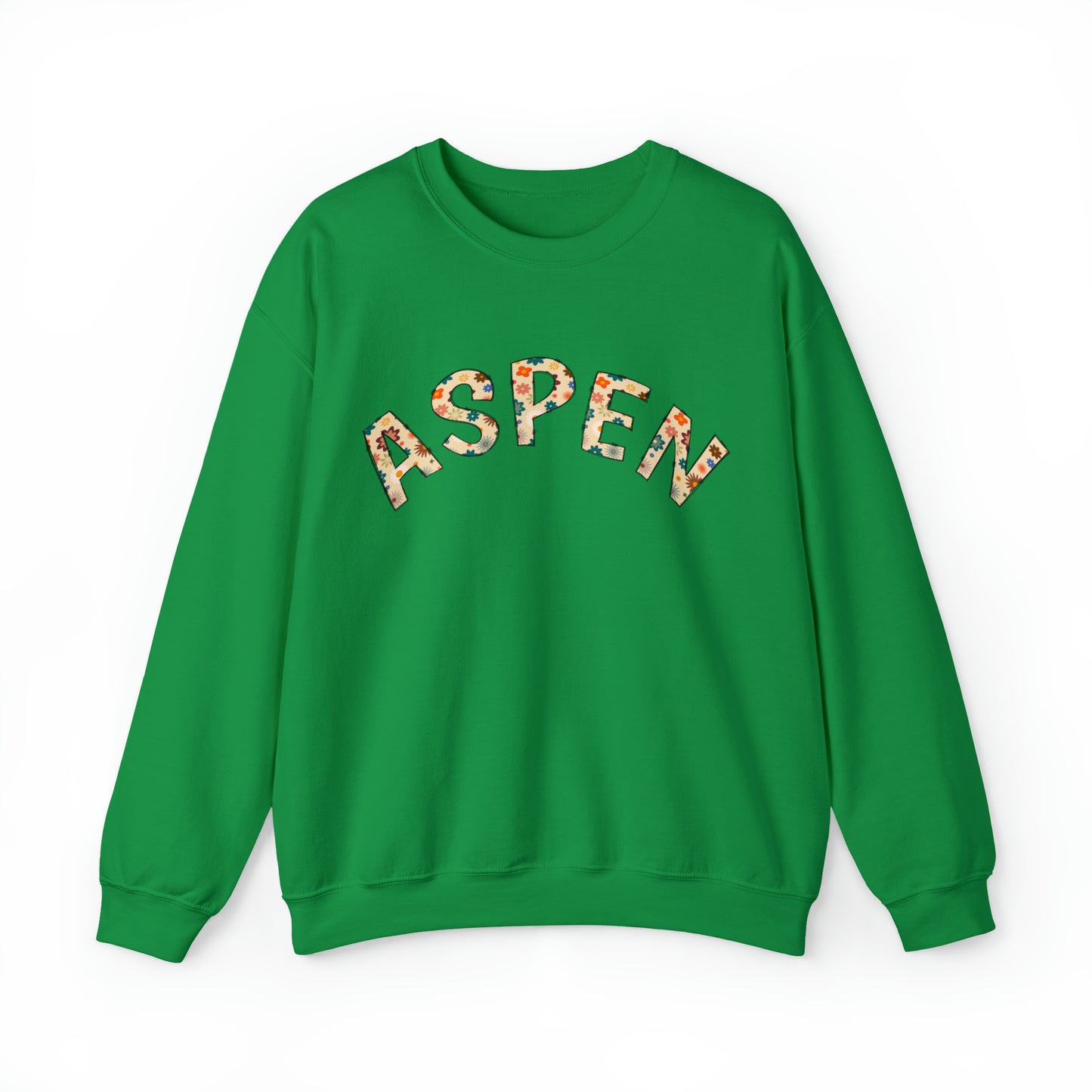 Retro Floral Doodle Aspen Crewneck Sweatshirt