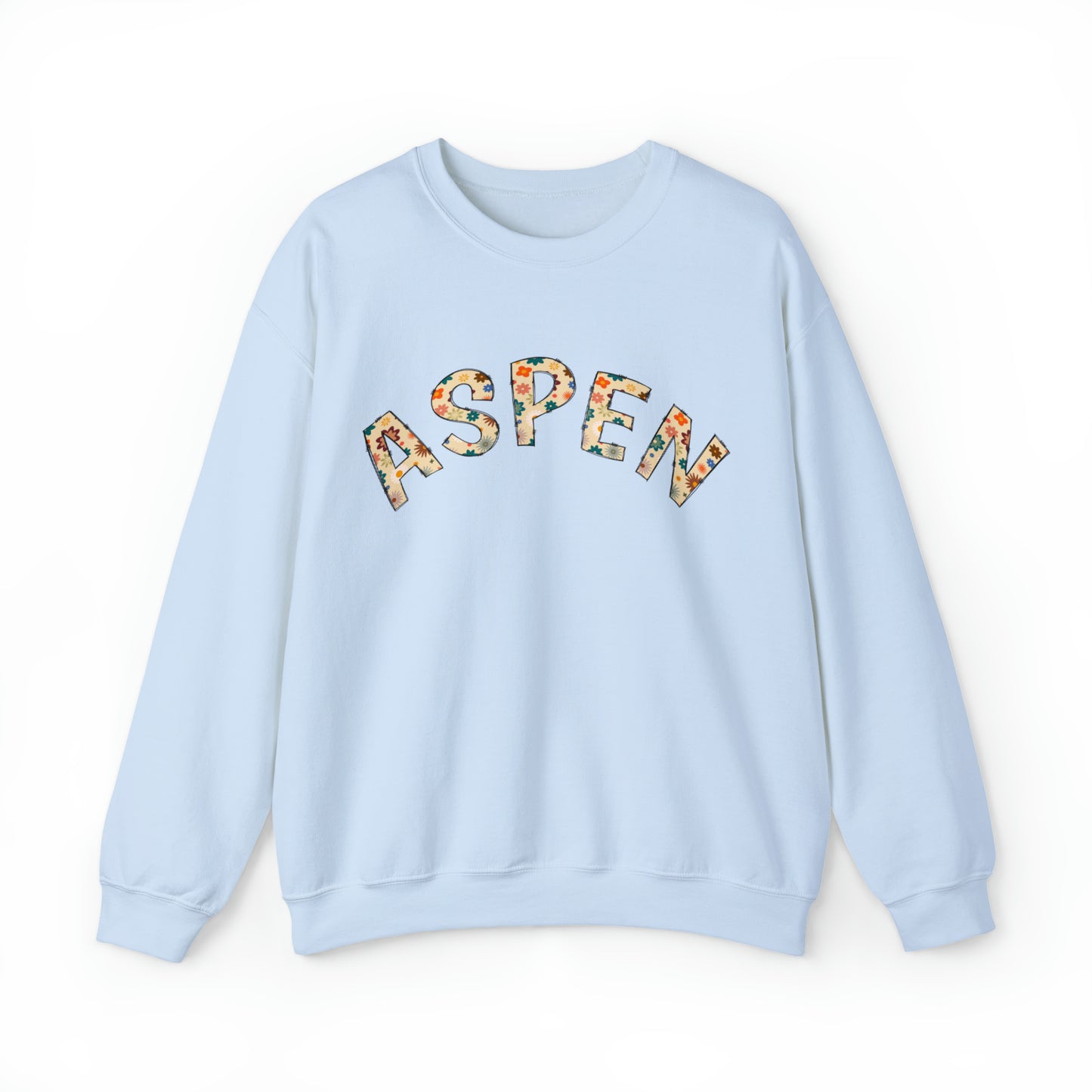 Retro Floral Doodle Aspen Crewneck Sweatshirt