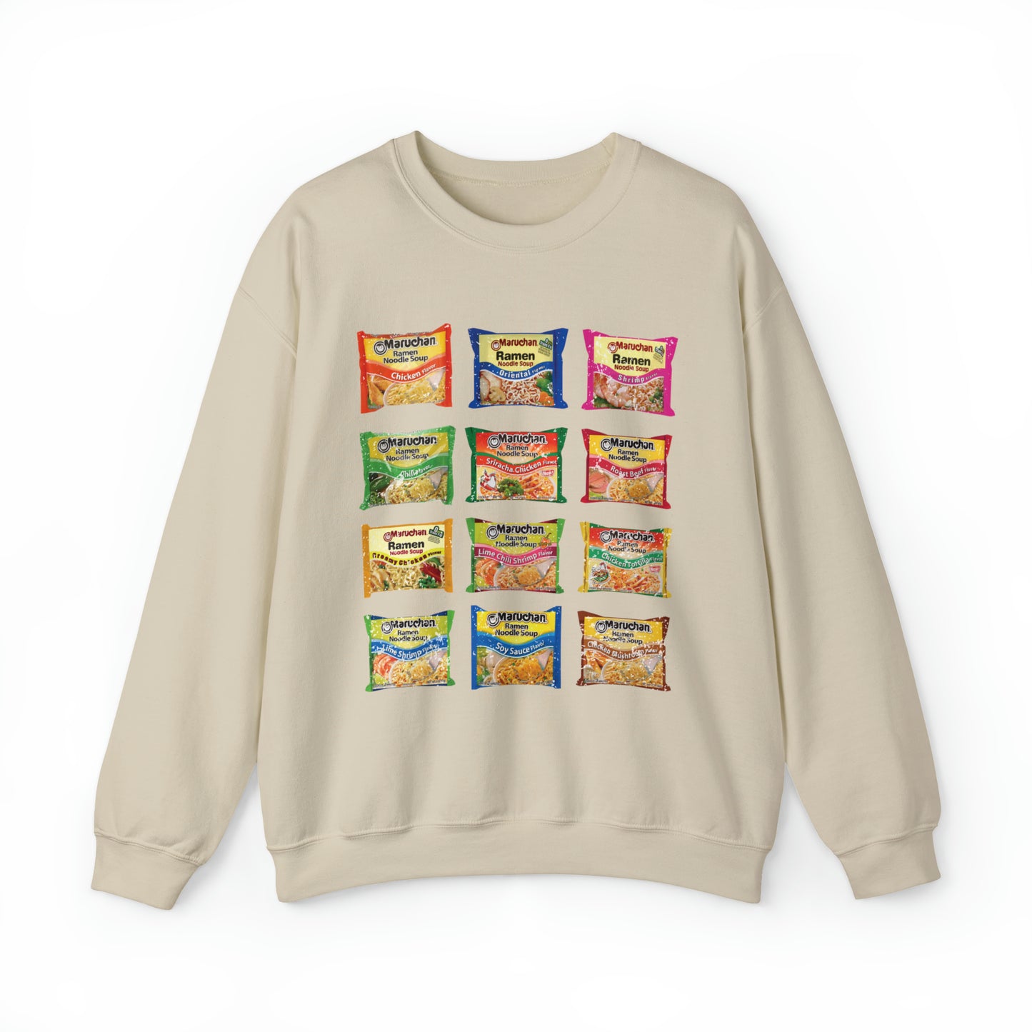 Classic Vintage Ramen Sweatshirt, Cozy Noodle Sweater