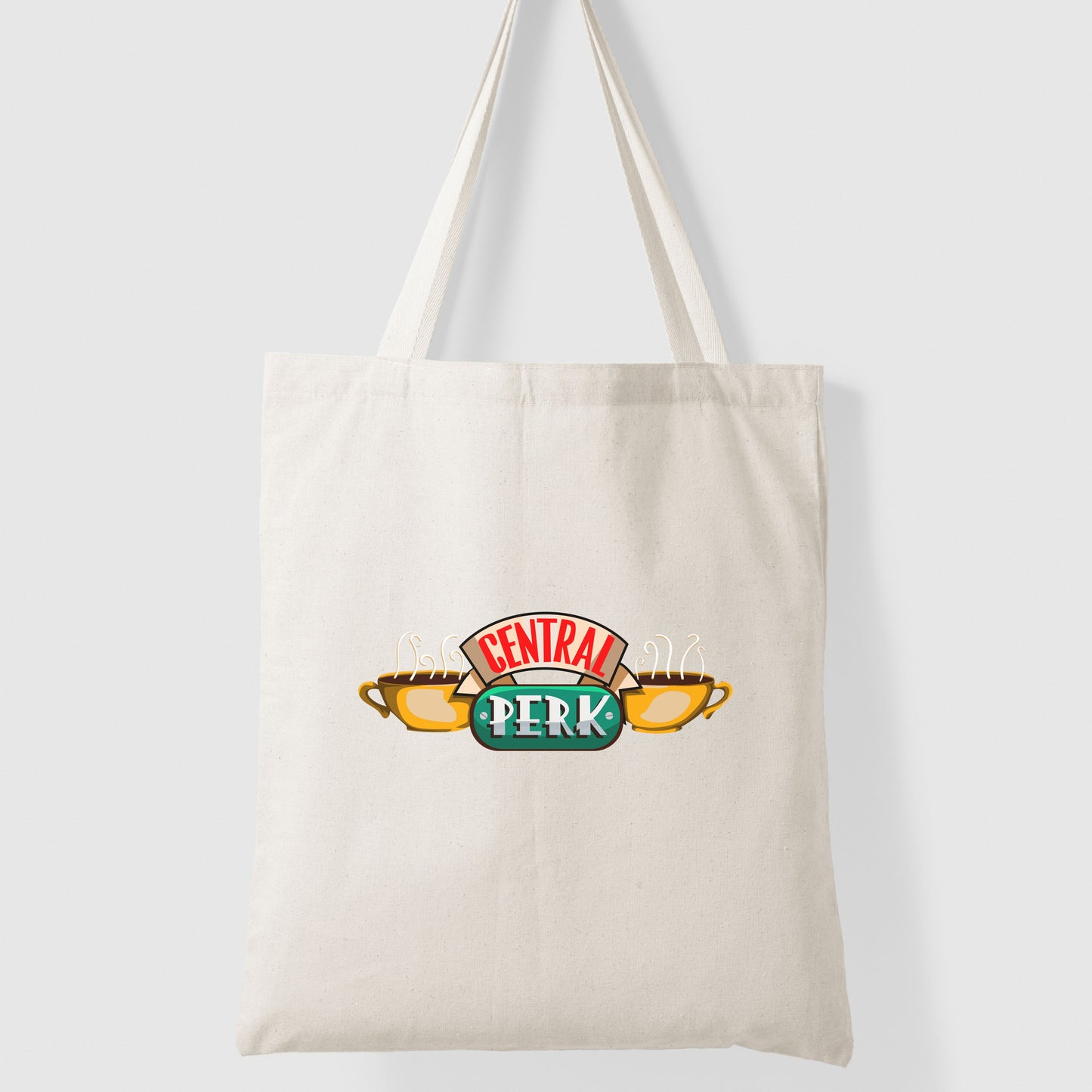 Central Perk Friends Tote Bag Coffee Shop Bag Library Bag Friends Merch Gifts TV Show Fan gift idea