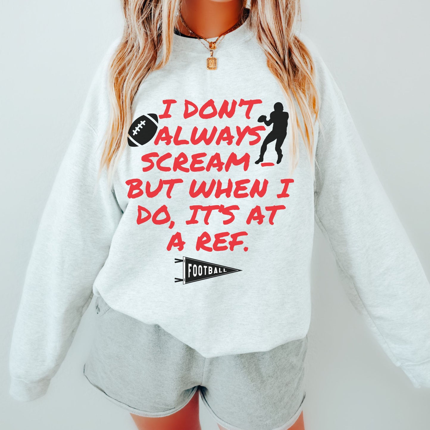 Funny Football Mom Sweatshirt for Friday Night Lights, Cozy Mothers Day Gifts, Sports Humor for Women