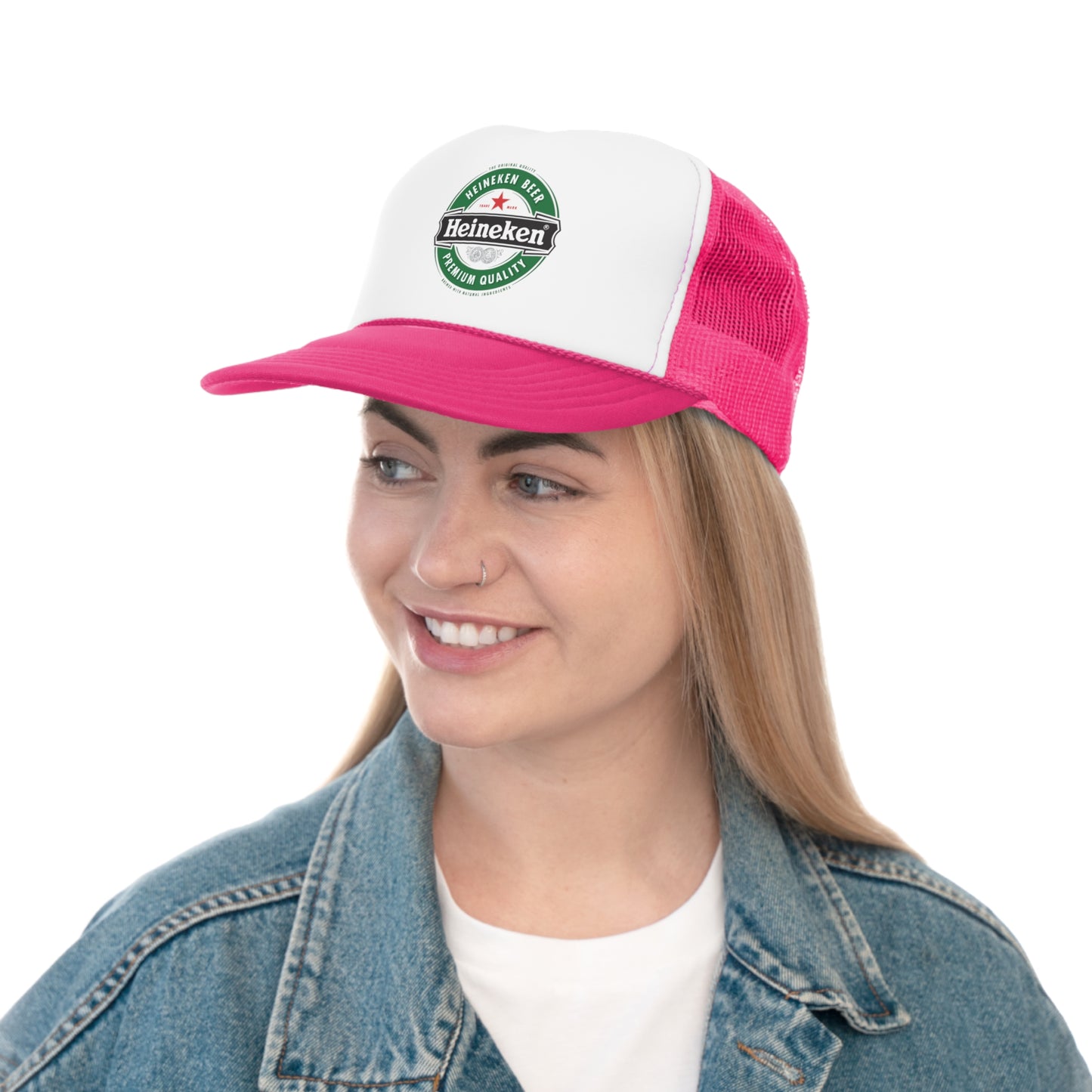 Classic Heineken Beer Trucker Hat, OTTO Cap, Trendy Beer Hat