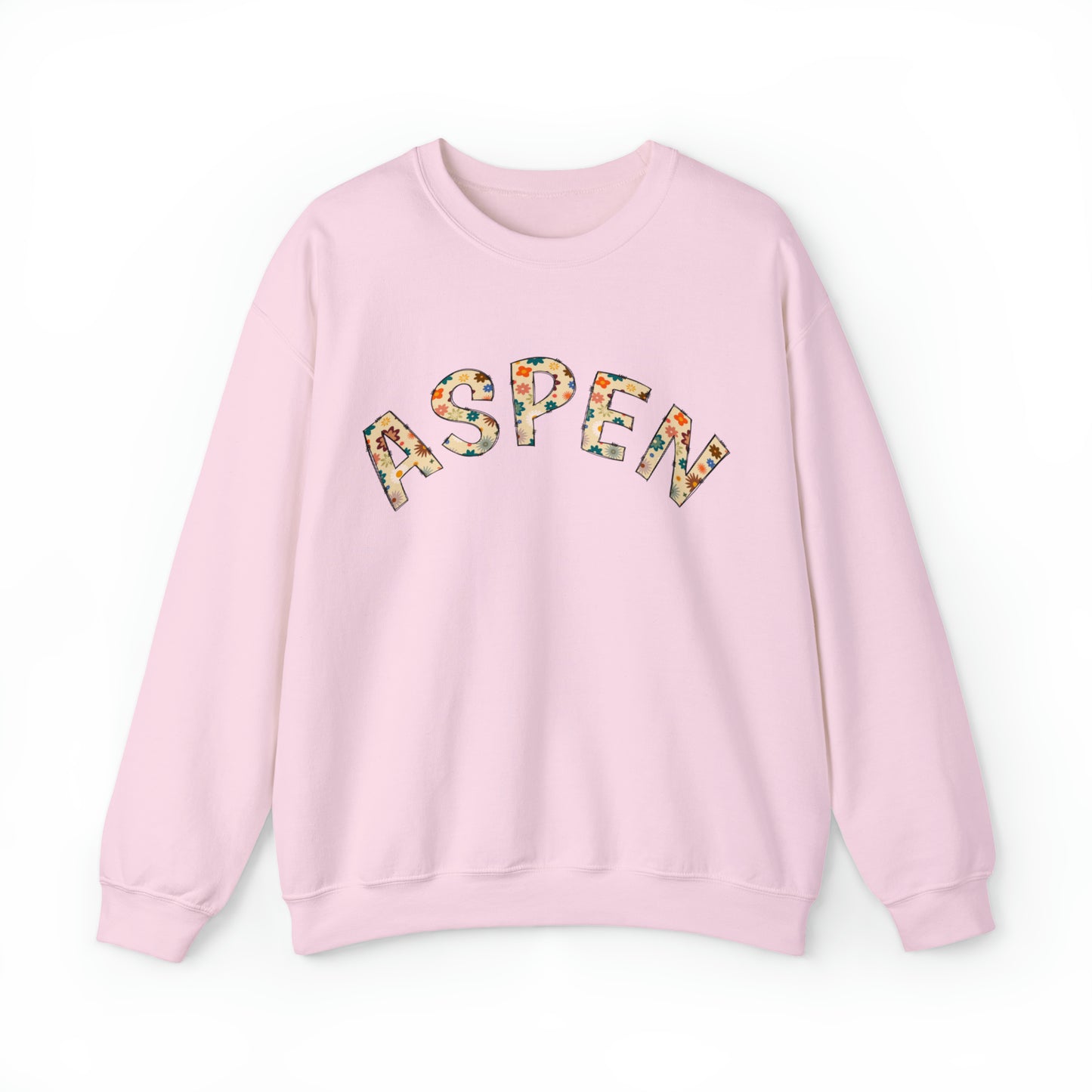 Retro Floral Doodle Aspen Crewneck Sweatshirt