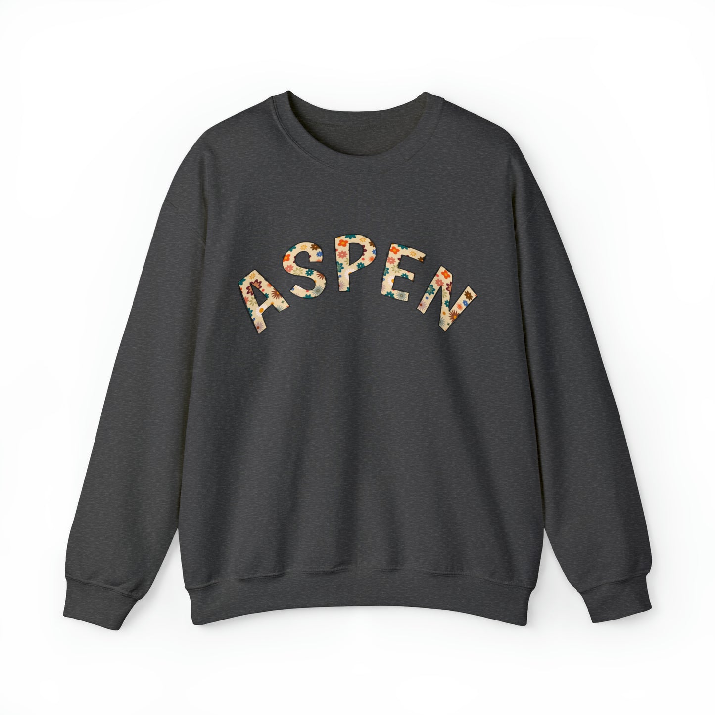 Retro Floral Doodle Aspen Crewneck Sweatshirt