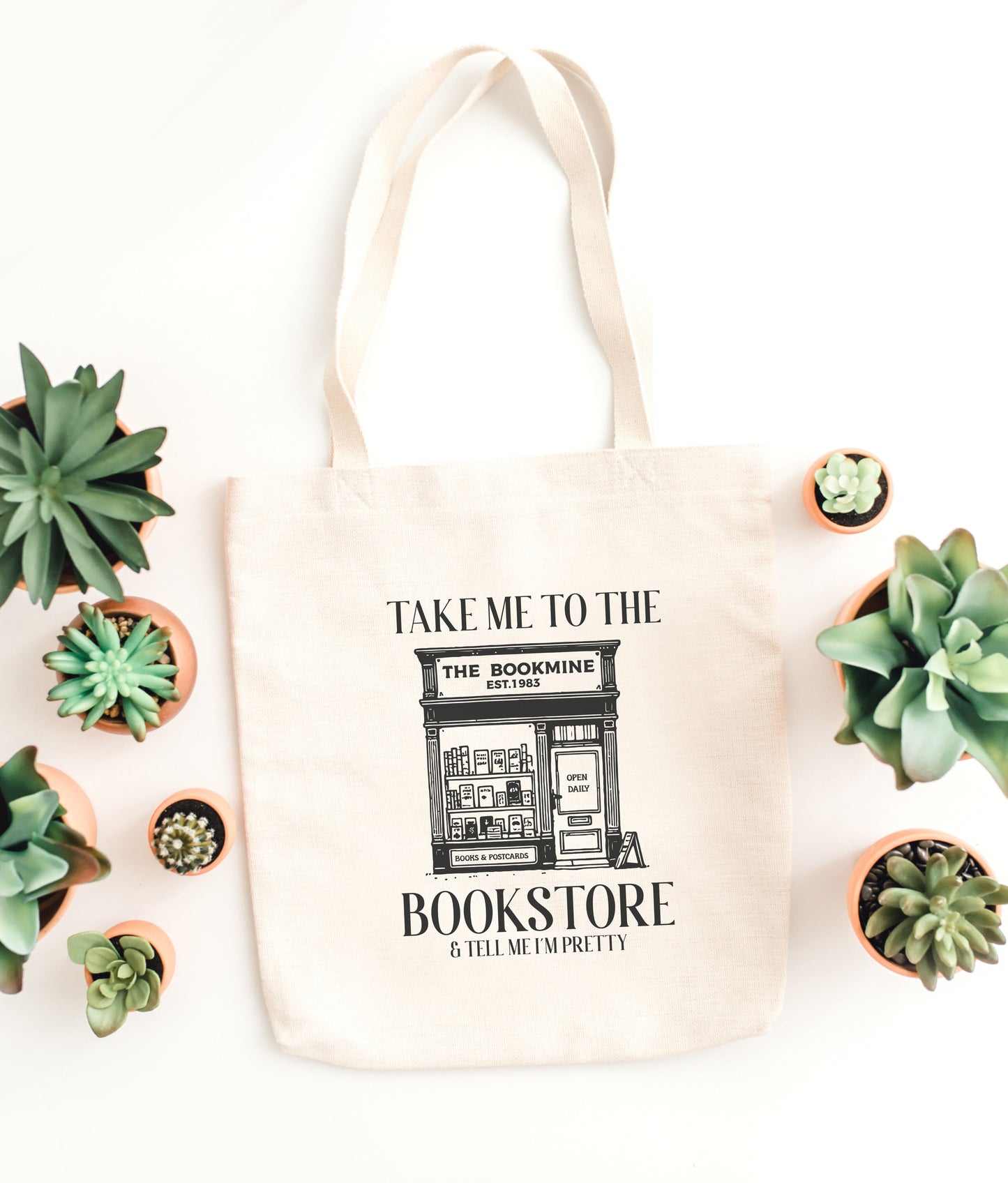 Take Me to the Bookstore Tote Bag Coffee Shop Bag Library Bag Book Merch Gifts Librarian Gifts Unique Gift Ideas Bookish Gifts