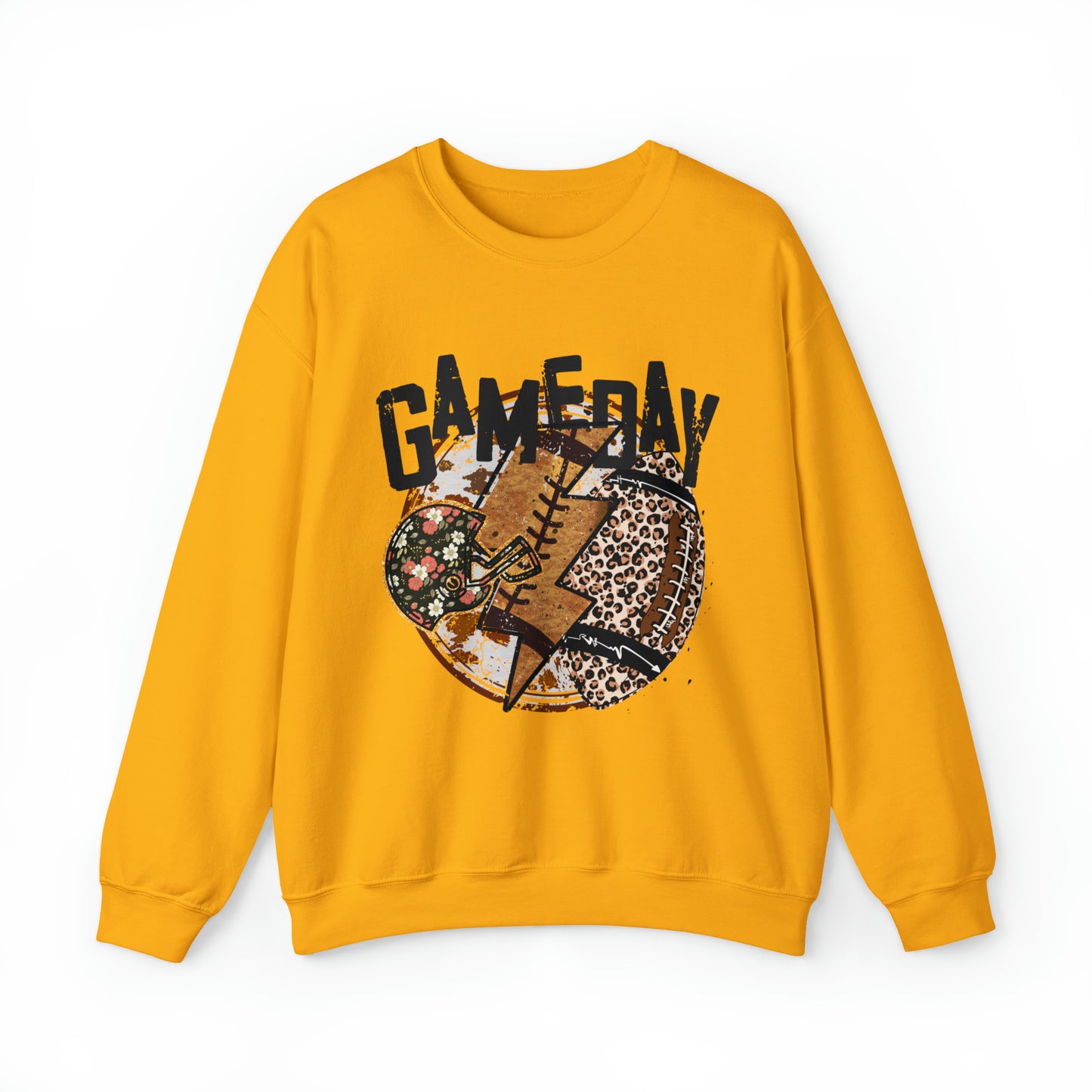 Game Day Leopard Print Sweatshirt: Trendy College Apparel for the Football Mom