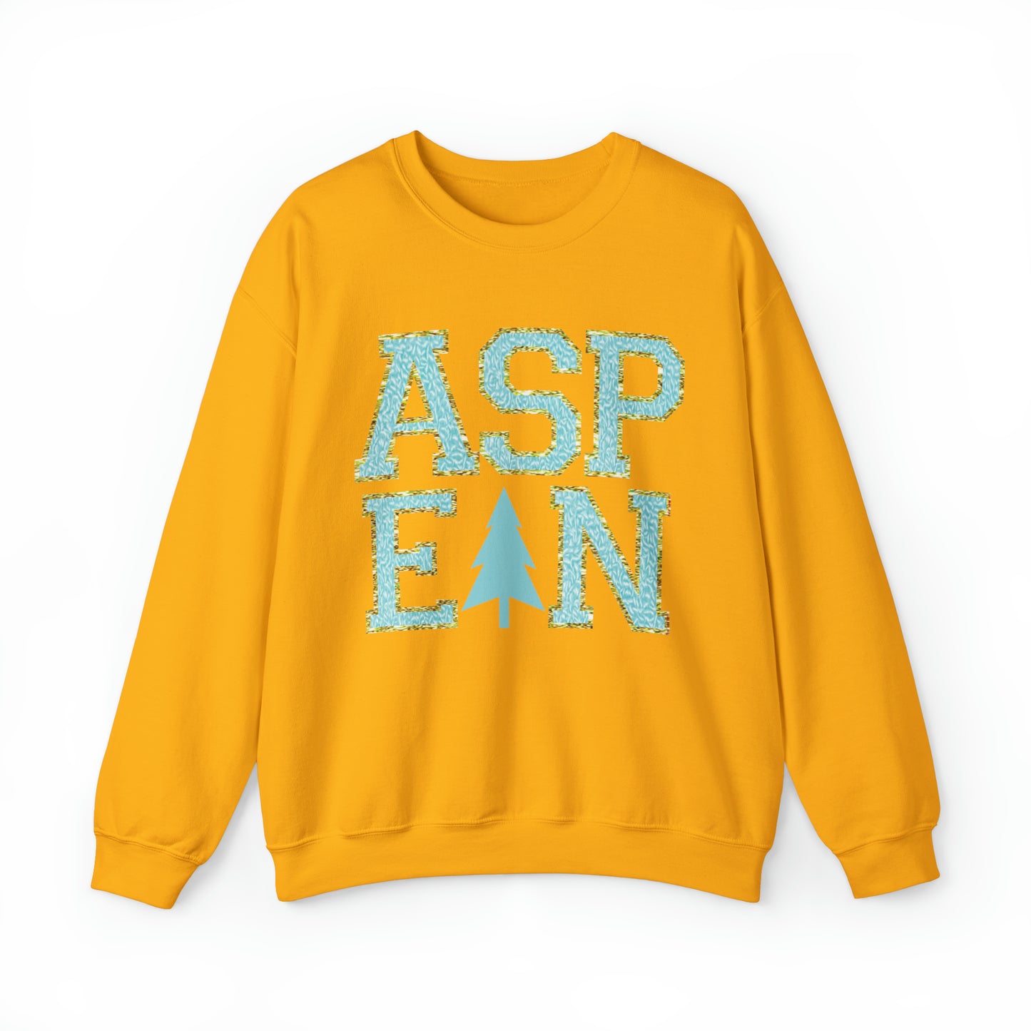 Blue Faux Chenille ASPEN Sweatshirt