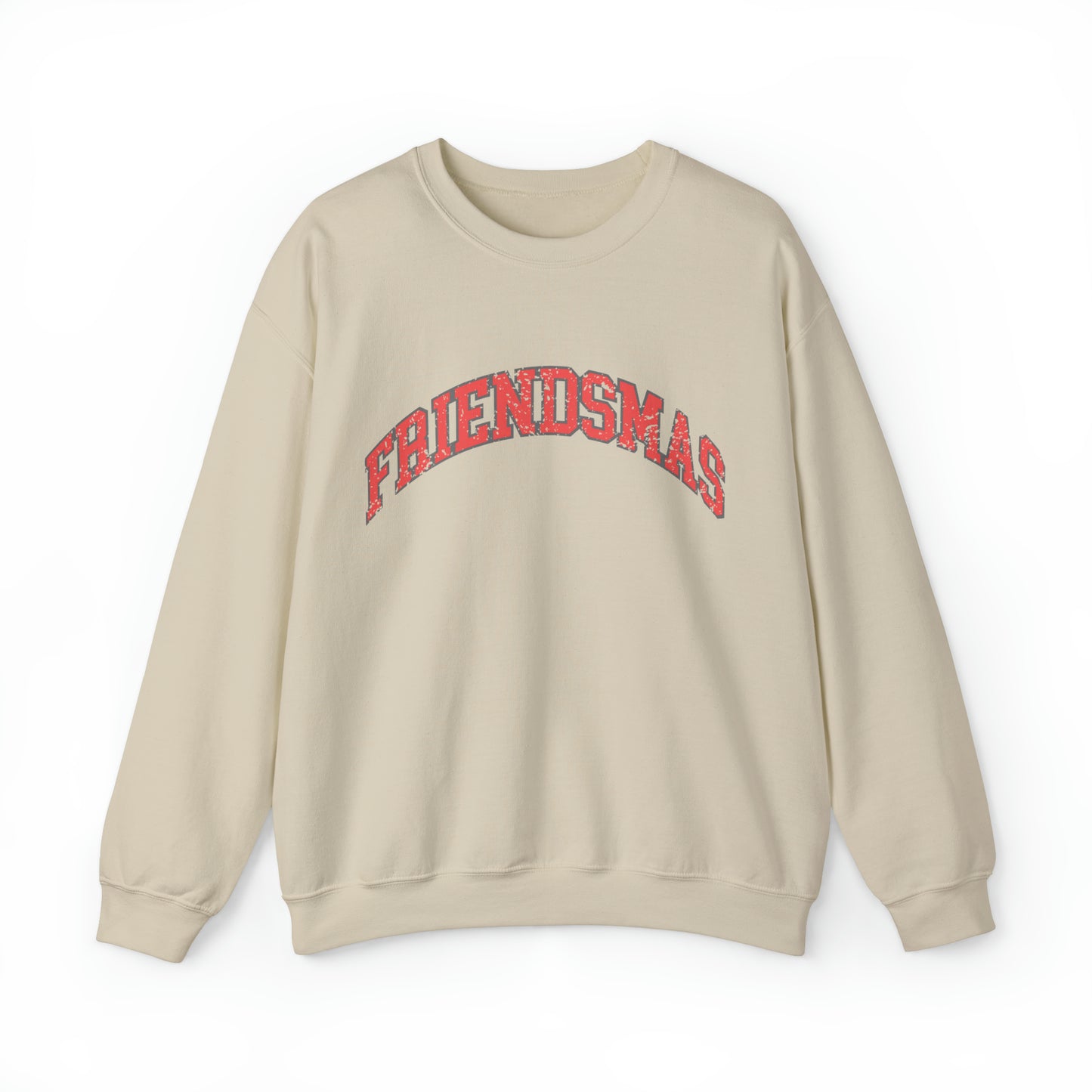 Varsity FRIENDSMAS Sweatshirt Christmas Group Crewneck Mingle and Jingle Shirt Vintage Aesthetic Pullover Unisex Cozy Sweater