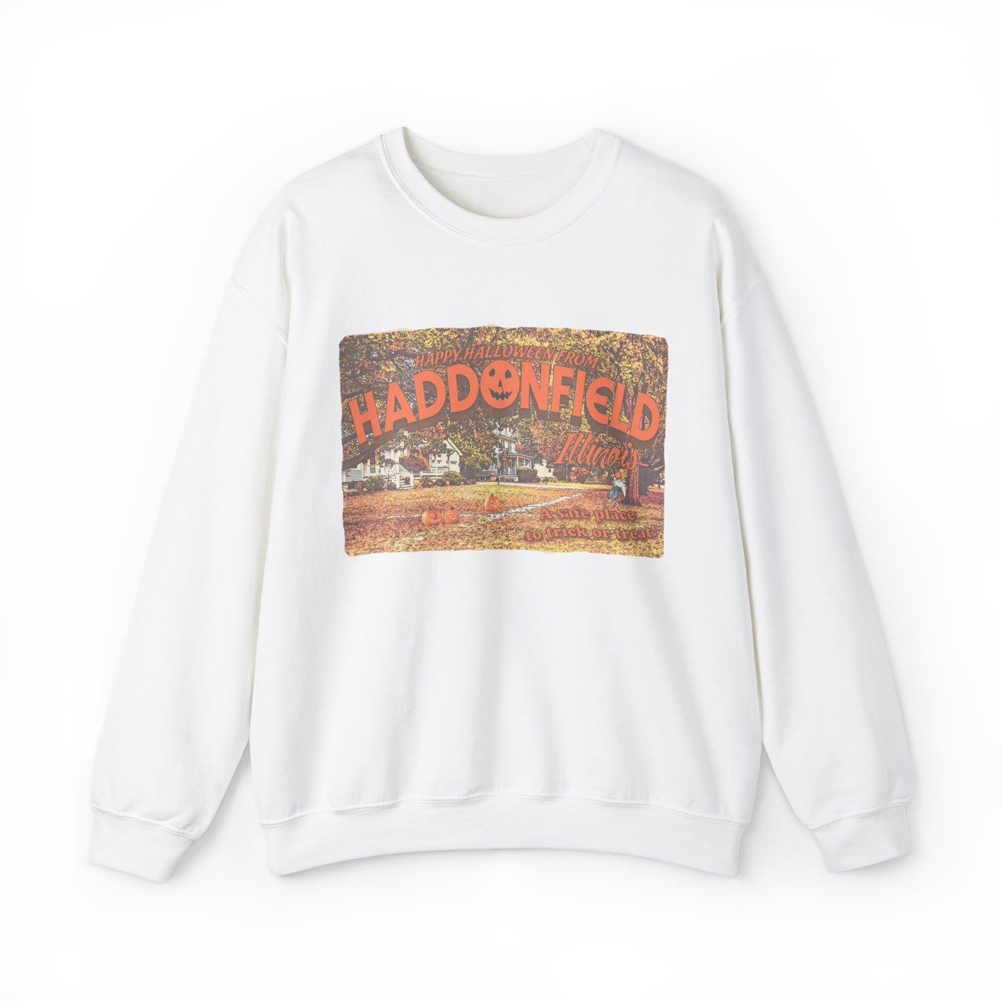 Haddonfield Vintage postcard sweatshirt Halloween sweatshirt