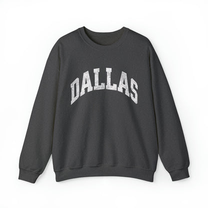 DALLAS Varsity Sweatshirt Texas Crewneck State Sweater Cozy Tailgate Clothes