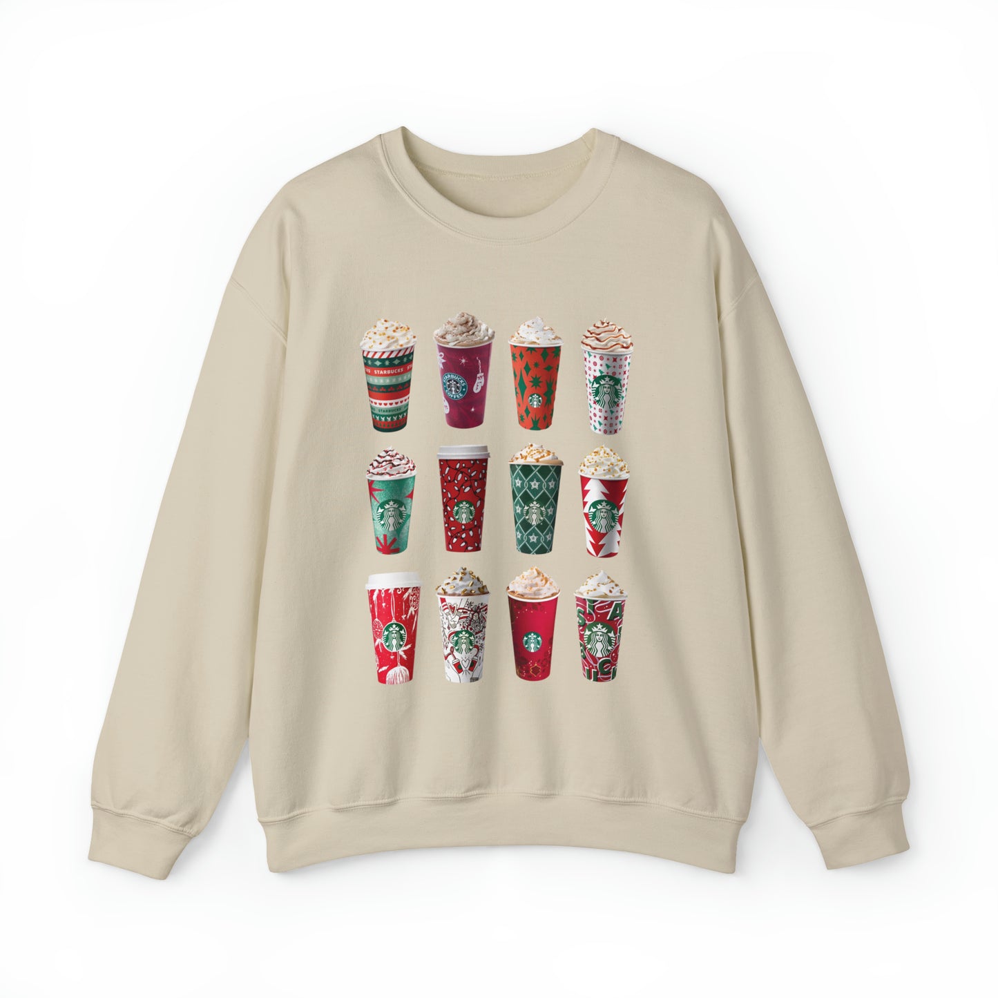 Classic Christmas Starbucks Cup Sweatshirt