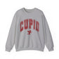 Fade Vintage Cupid Sweatshirt Bow and Arrow Cherub Crewneck Valentines Day Pullover for Women