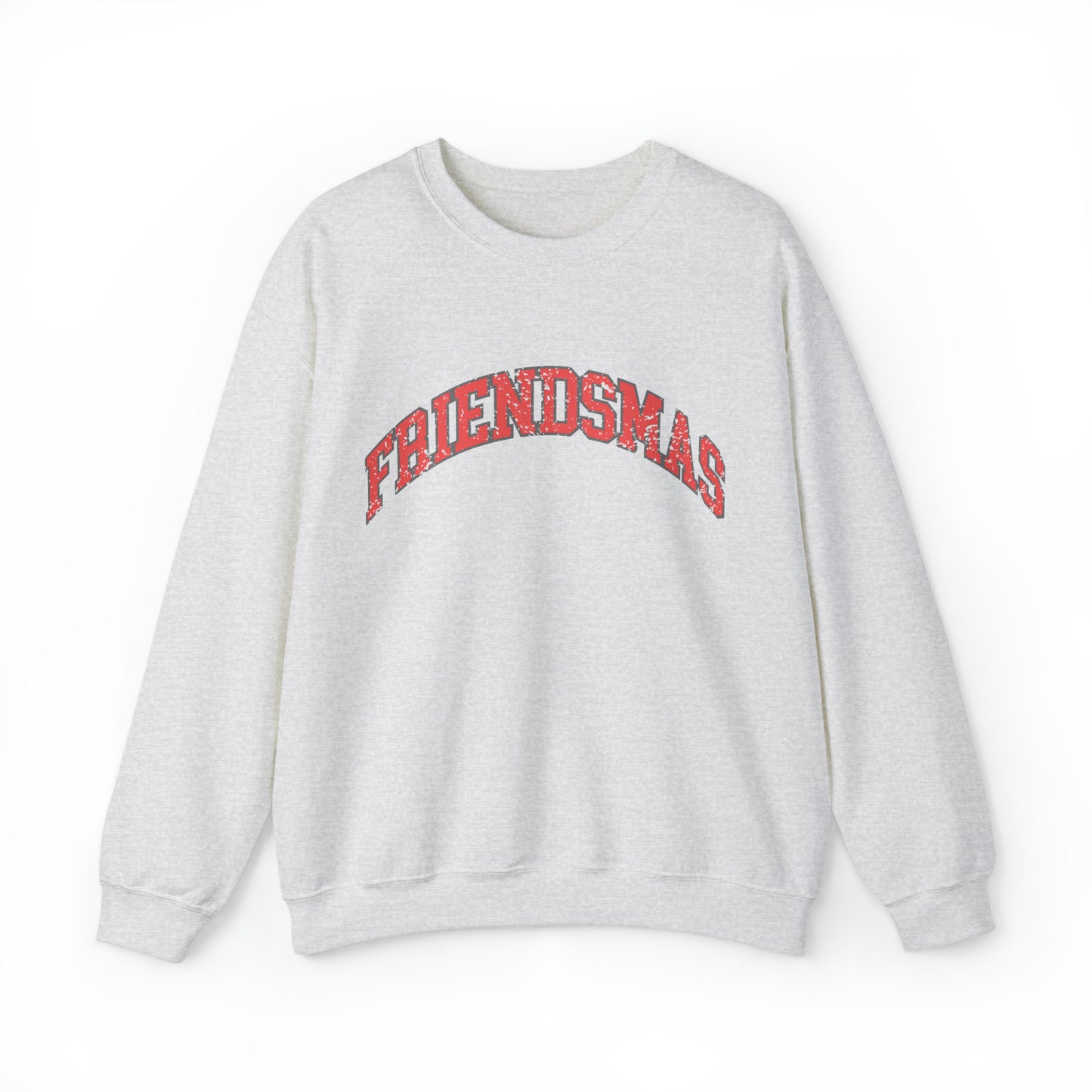 Varsity FRIENDSMAS Sweatshirt Christmas Group Crewneck Mingle and Jingle Shirt Vintage Aesthetic Pullover Unisex Cozy Sweater