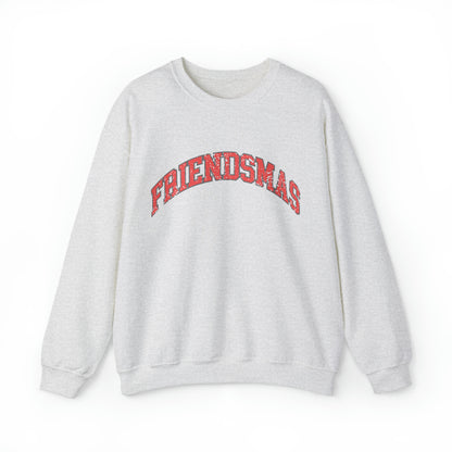 Varsity FRIENDSMAS Sweatshirt Christmas Group Crewneck Mingle and Jingle Shirt Vintage Aesthetic Pullover Unisex Cozy Sweater
