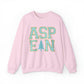 Blue Faux Chenille ASPEN Sweatshirt