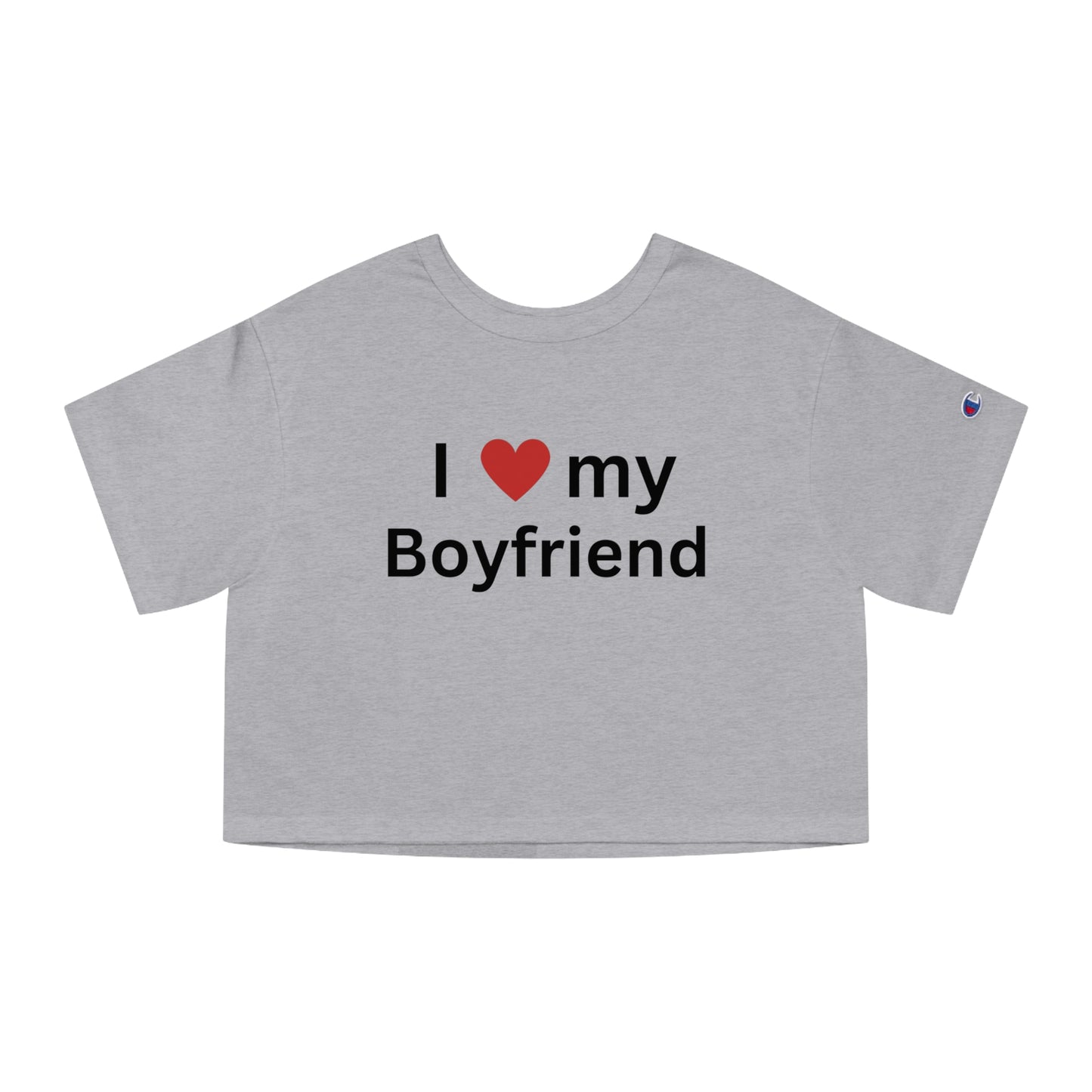 I love my Boyfriend Cropped Y2K Baby Tee