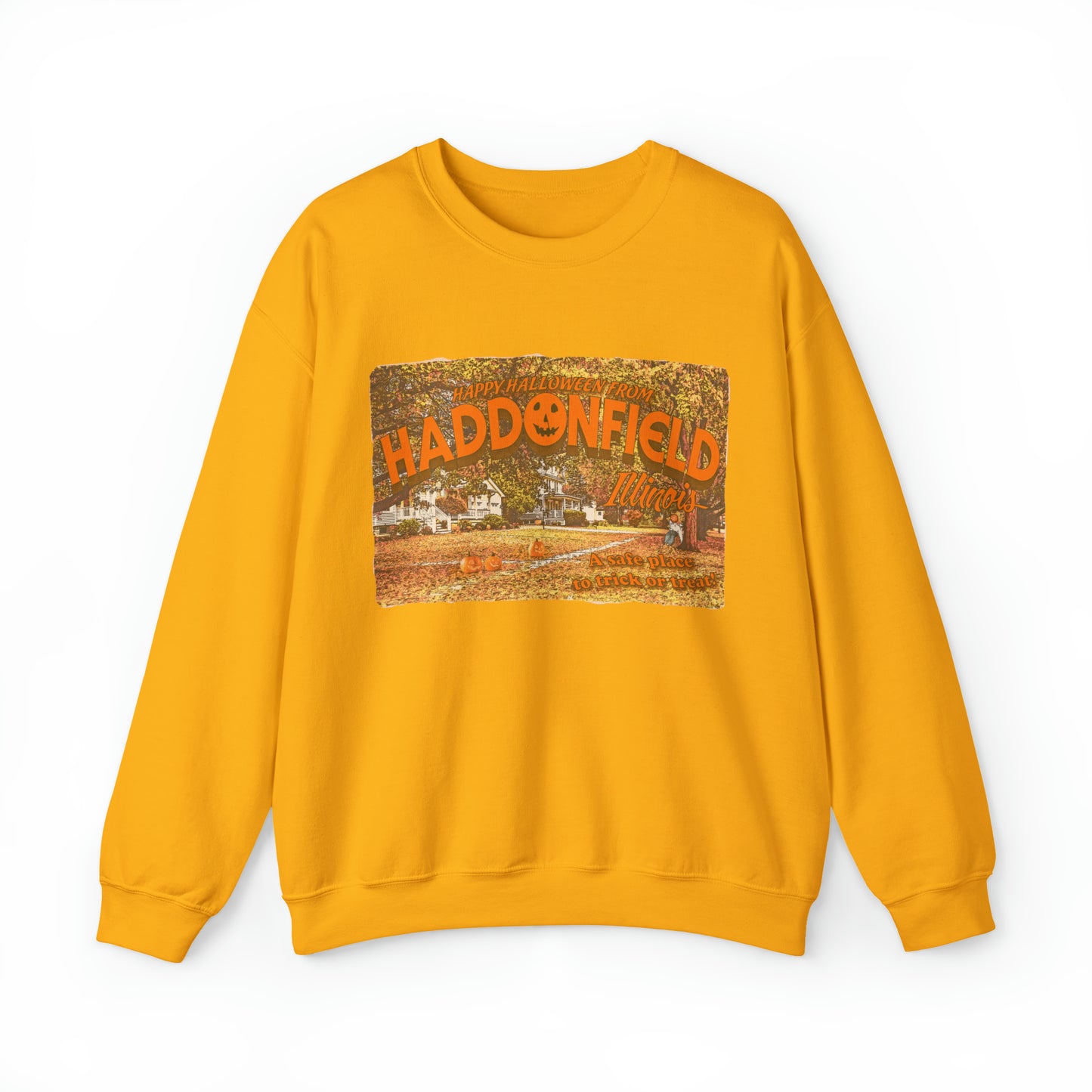 Haddonfield Vintage postcard sweatshirt Halloween sweatshirt