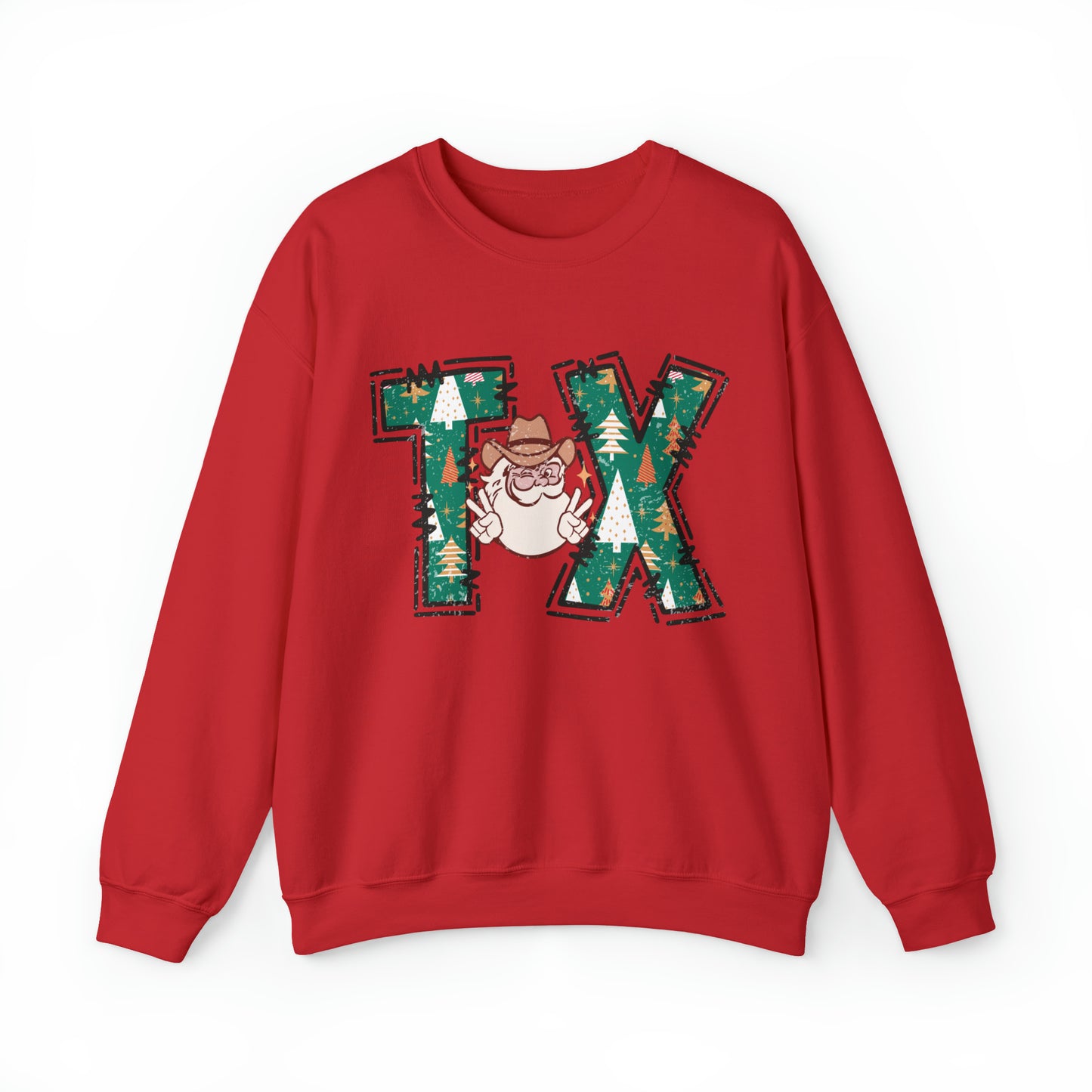 Cowboy Santa Christmas Texas Sweatshirt