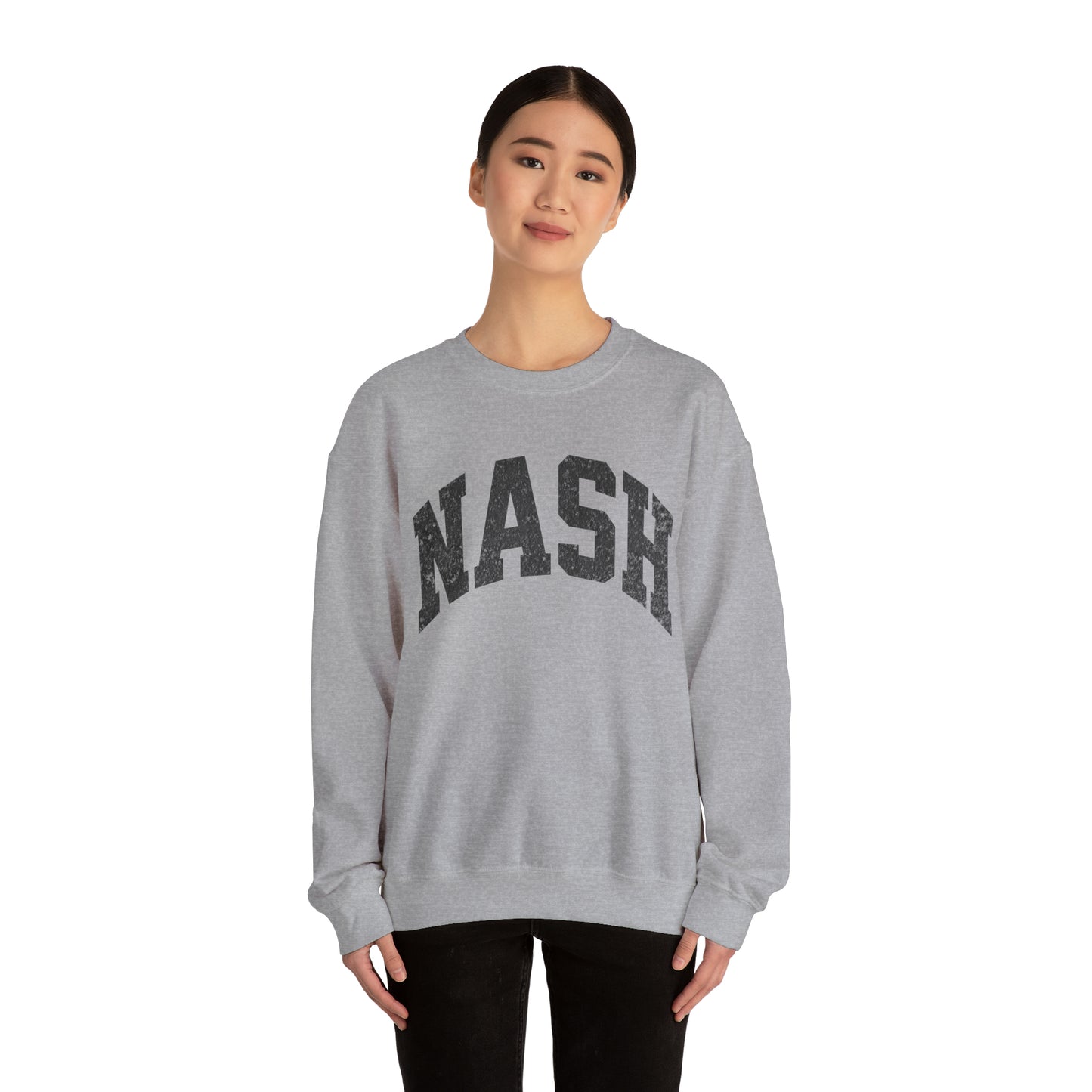 Collegiate Nashville Sweatshirt Cozy College Crewneck Tailgate Game Day Merch