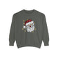 Vintage Santa Face Sweatshirt Retro Santa Shirt Faux Sequined Christmas Crewneck
