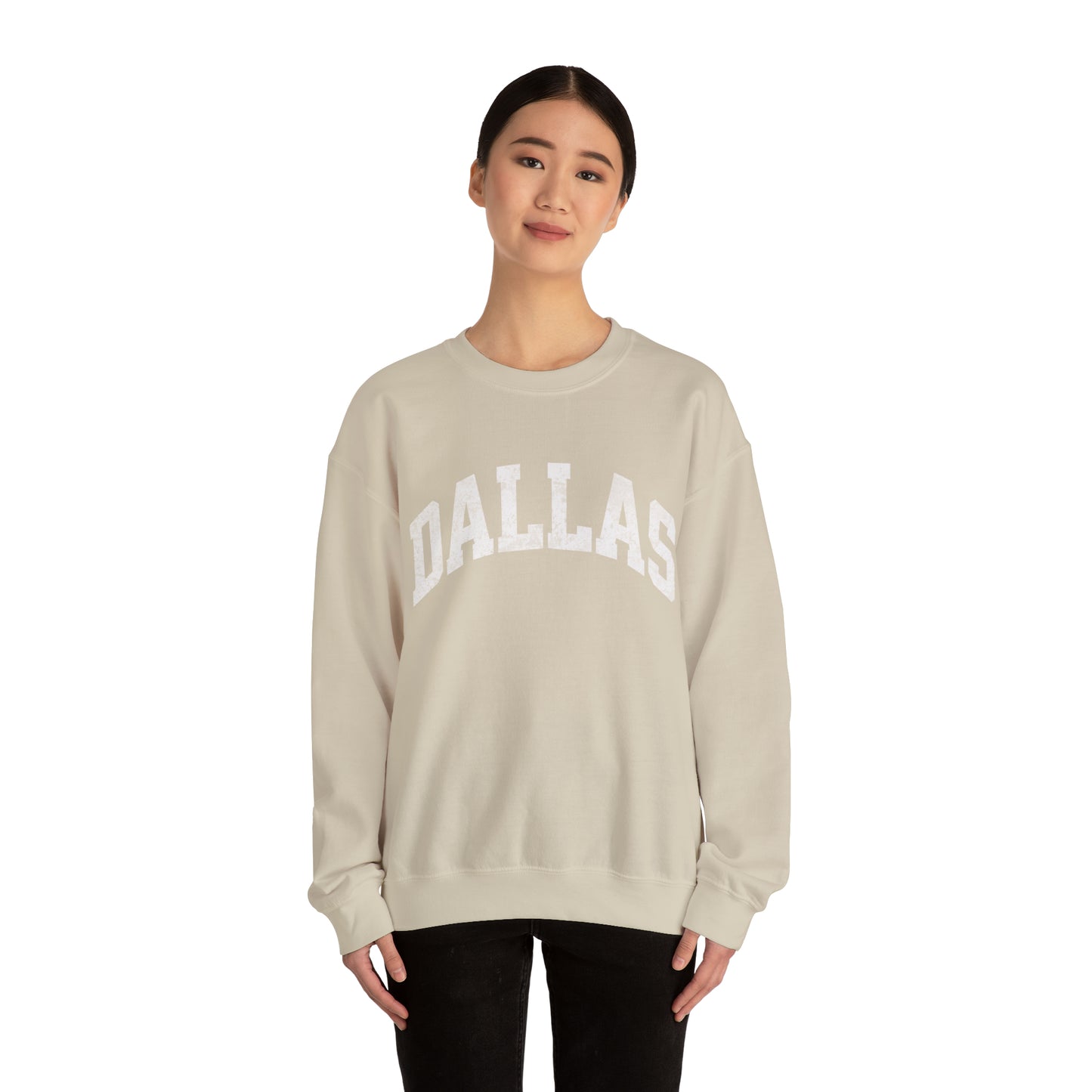 DALLAS Varsity Sweatshirt Texas Crewneck State Sweater Cozy Tailgate Clothes