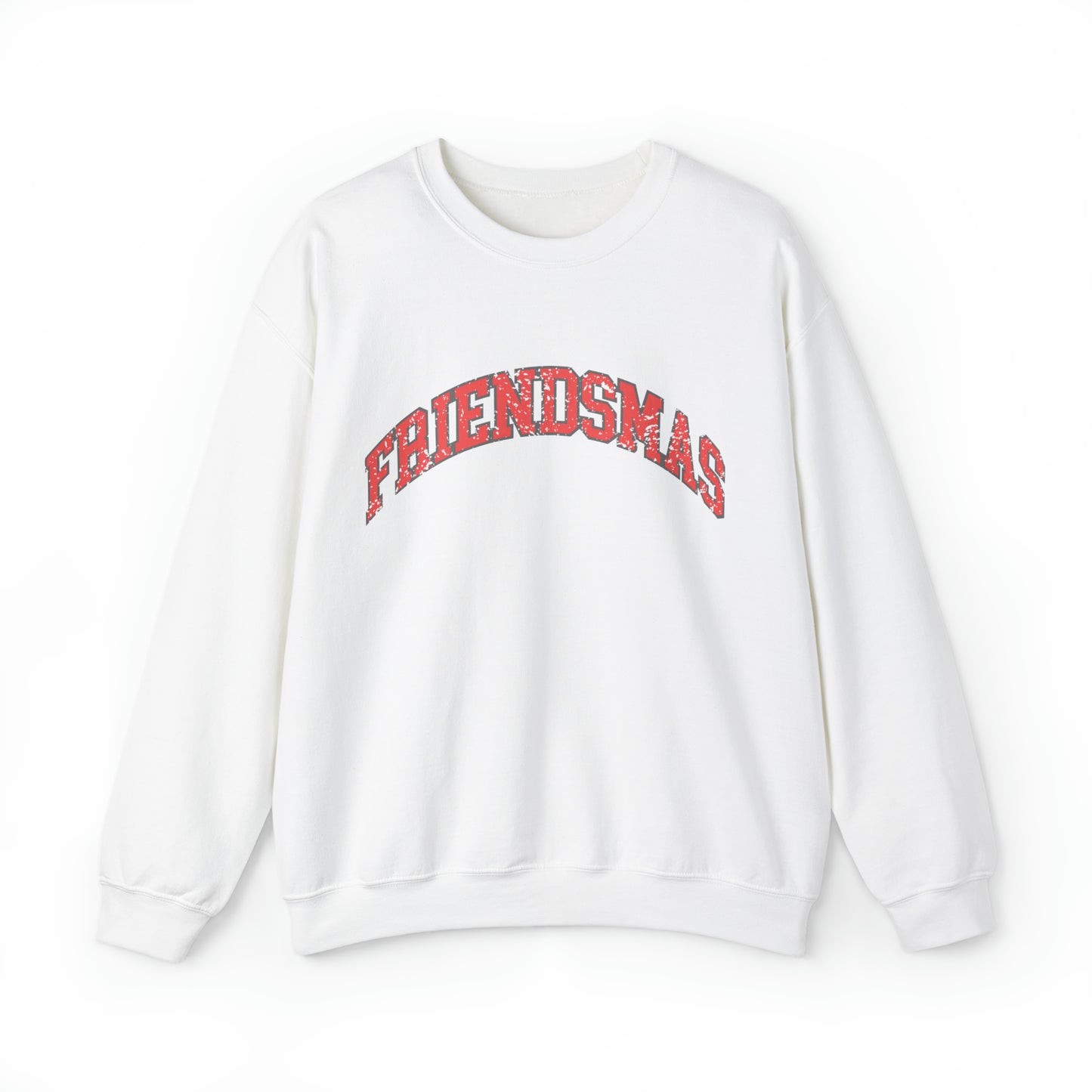 Varsity FRIENDSMAS Sweatshirt Christmas Group Crewneck Mingle and Jingle Shirt Vintage Aesthetic Pullover Unisex Cozy Sweater