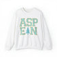 Blue Faux Chenille ASPEN Sweatshirt