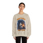 Ghost Reading Sweatshirt, Born to Read, Forced to Spook, Gilden Oversized Crewneck, Halloween Fashion, Book Lover Gift