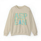 Blue Faux Chenille ASPEN Sweatshirt