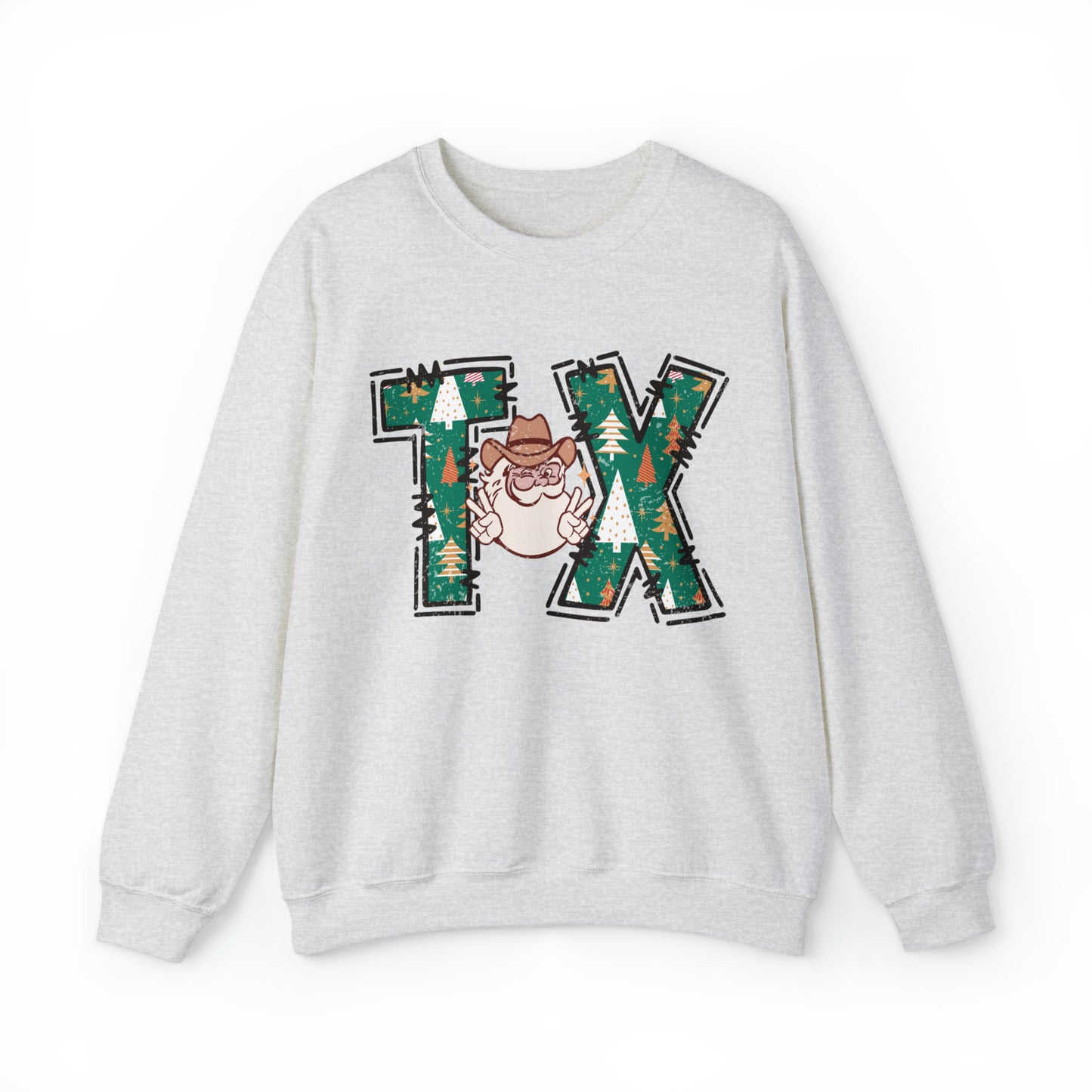 Cowboy Santa Christmas Texas Sweatshirt