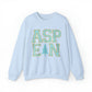 Blue Faux Chenille ASPEN Sweatshirt