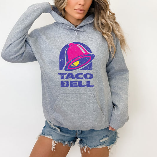 Trendy Vintage Taco Bell Hooded Sweatshirt - Perfect Taco Lover Gift Idea Foodie Hoodie Gilden Trendy Oversized Sweatshirt Grunge Aesthetic