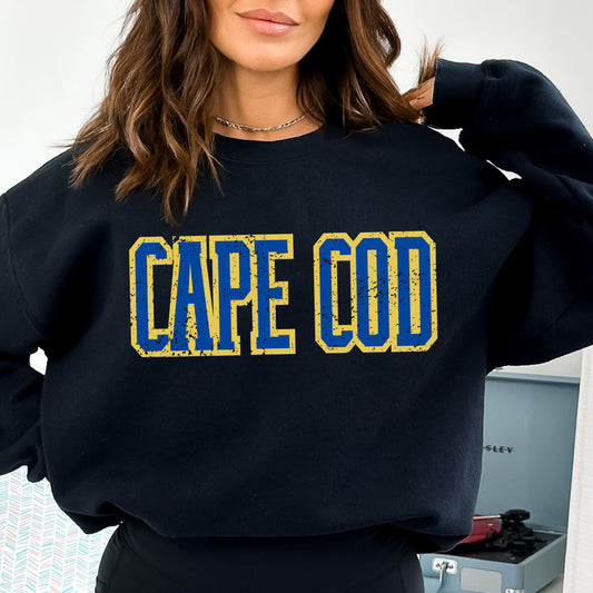 Cape Cod Sweatshirt Vintage Faded Aesthetic Varsity Sweatshirt Preppy East Coast Sweatshirt College Style Beachy Shirt Vacation Sweater