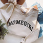 Oversized Homegirl Y2K Sweatshirt College Style Varsity Sweater Distressed Friends Crewneck