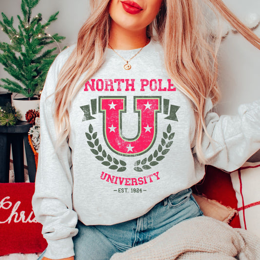 North Pole University College Crewneck