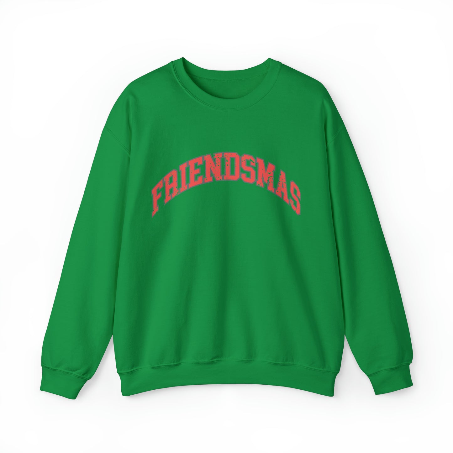 Varsity FRIENDSMAS Sweatshirt Christmas Group Crewneck Mingle and Jingle Shirt Vintage Aesthetic Pullover Unisex Cozy Sweater