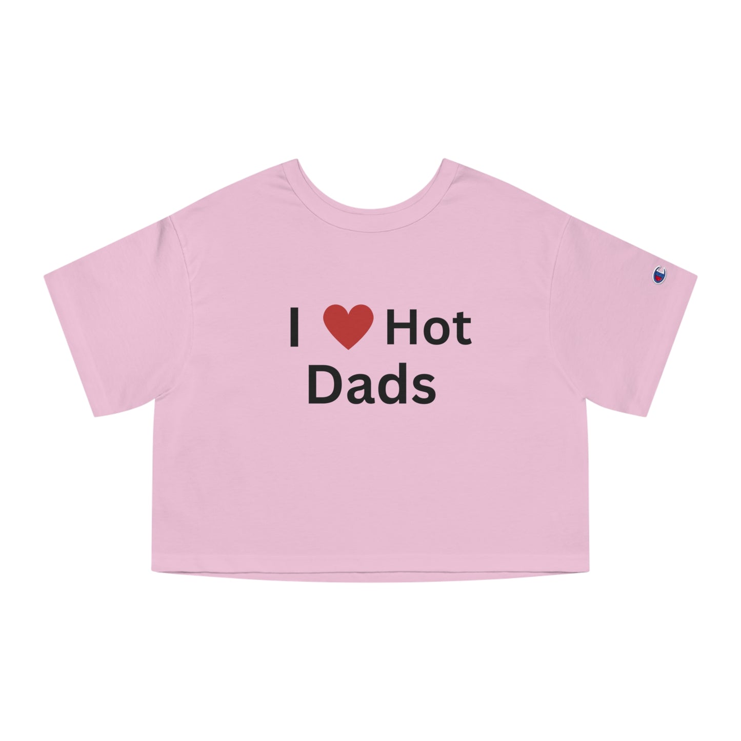 I love Hot Dads Cropped Y2K Baby Tee Cute Crop Tops