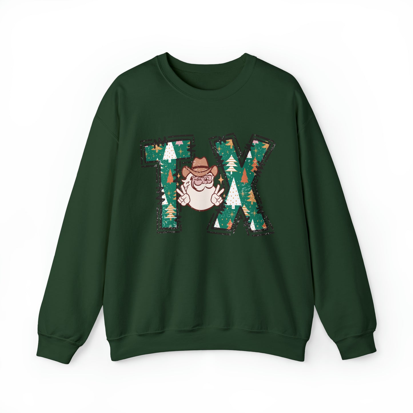 Cowboy Santa Christmas Texas Sweatshirt