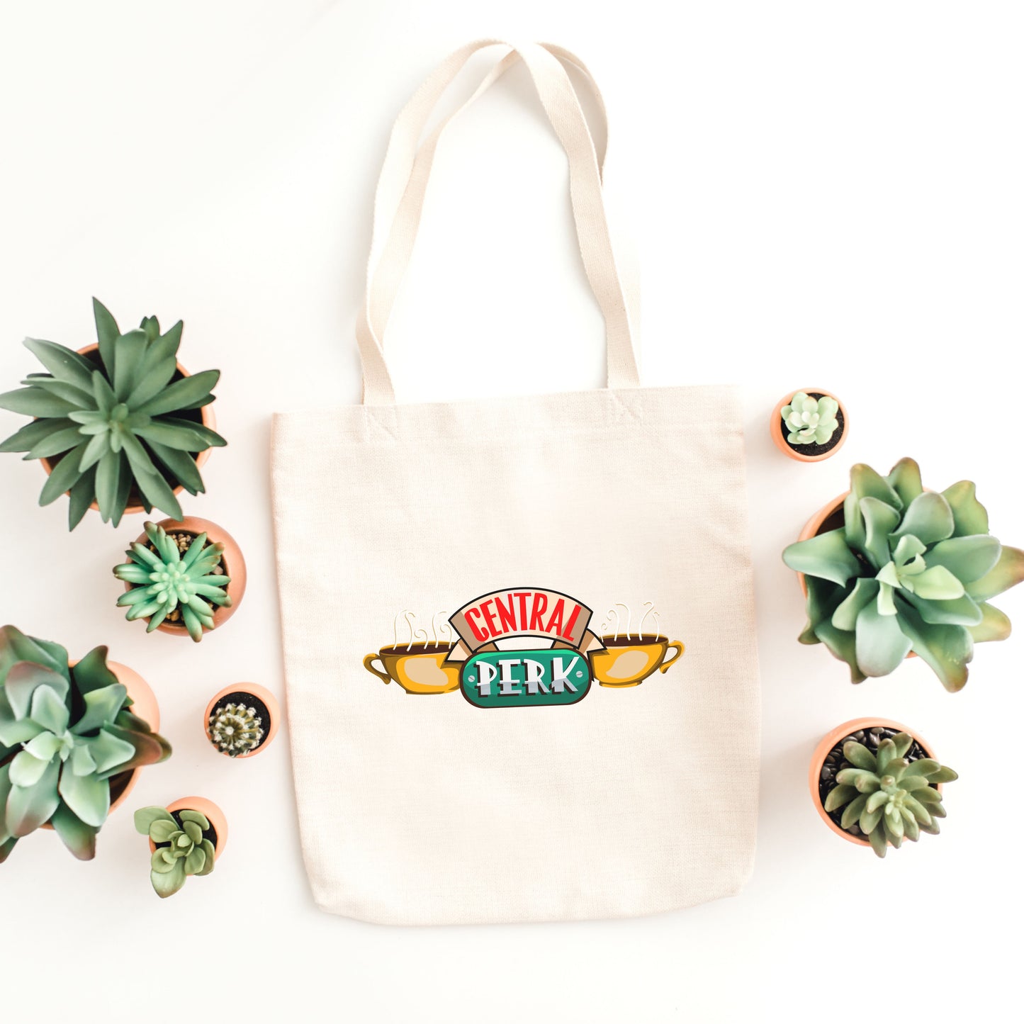 Central Perk Friends Tote Bag Coffee Shop Bag Library Bag Friends Merch Gifts TV Show Fan gift idea