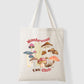 Retro Mushroom Farmers Market Tote Bag