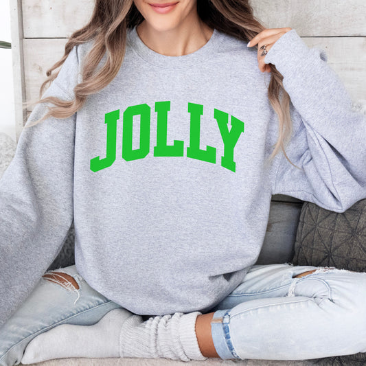 College Style Jolly Sweatshirt Christmas Crewneck