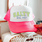 Salty Hat, Stay Salty, Trendy Hat, Fish Hat, Sun Trucker Hat, Beach Bum, Baseball Cap, Sun-kissed Ball Cap for Women, Vacation Trucker Hat