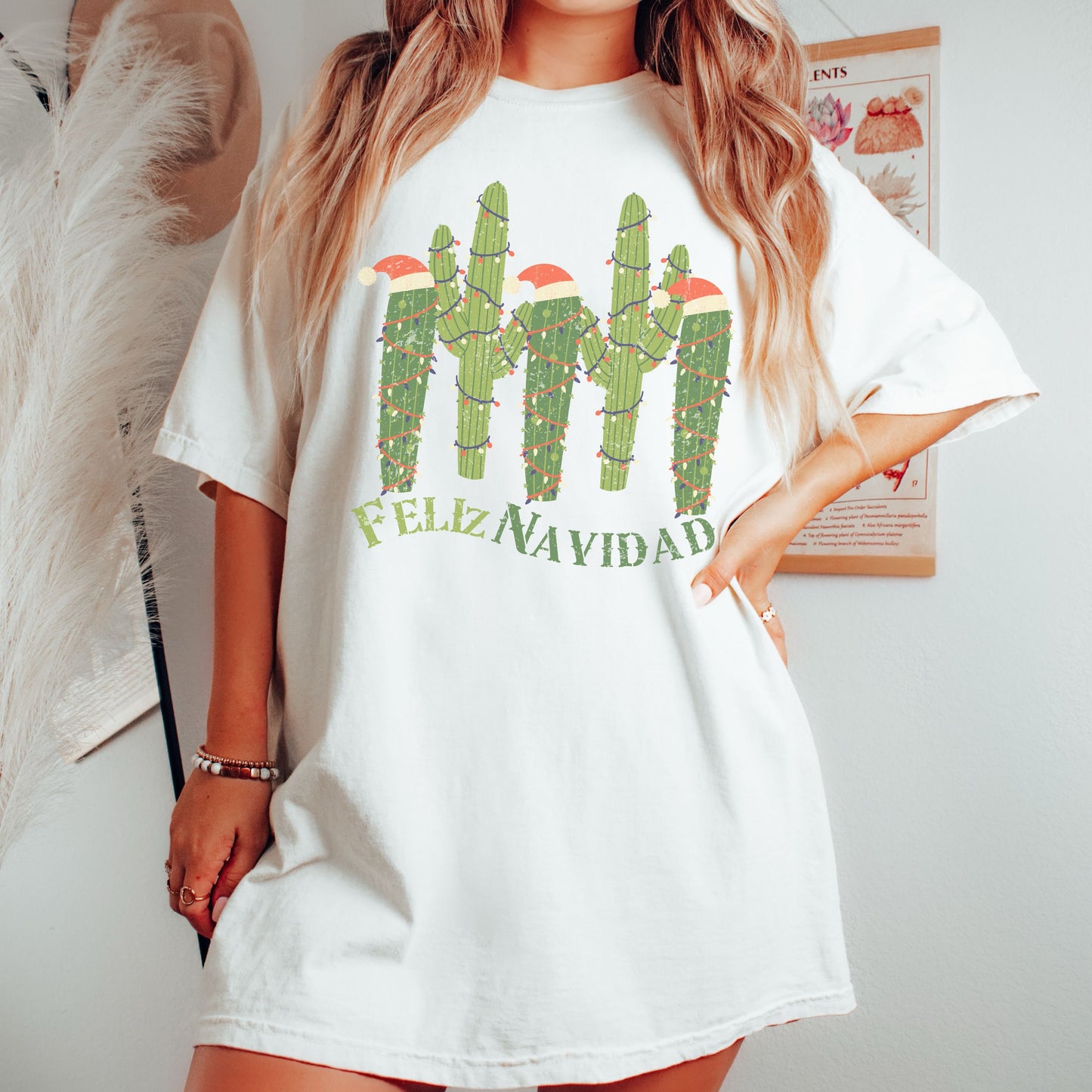 Feliz Navidad Christmas Cactus Shirt