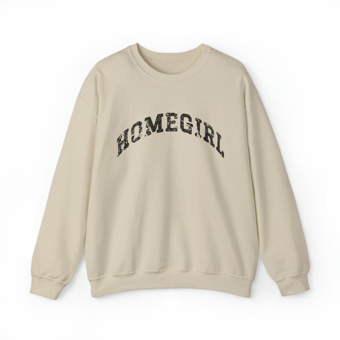 Oversized Homegirl Y2K Sweatshirt College Style Varsity Sweater Distressed Friends Crewneck