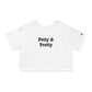 Petty and Pretty Y2K Baby Doll Tshirt Karma Cropped Tee