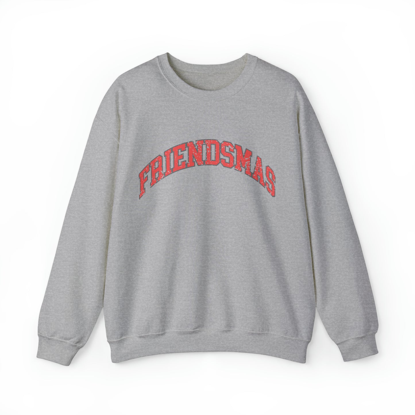 Varsity FRIENDSMAS Sweatshirt Christmas Group Crewneck Mingle and Jingle Shirt Vintage Aesthetic Pullover Unisex Cozy Sweater