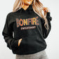 Boho Bonfire Camping Hoodie, Campfire Sweatshirt, Hiking Sweater, Outdoorsy shirt, Trendy Nature Hooded Sweater, Granola Girl