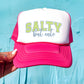 Salty Hat, Stay Salty, Trendy Hat, Fish Hat, Sun Trucker Hat, Beach Bum, Baseball Cap, Sun-kissed Ball Cap for Women, Vacation Trucker Hat