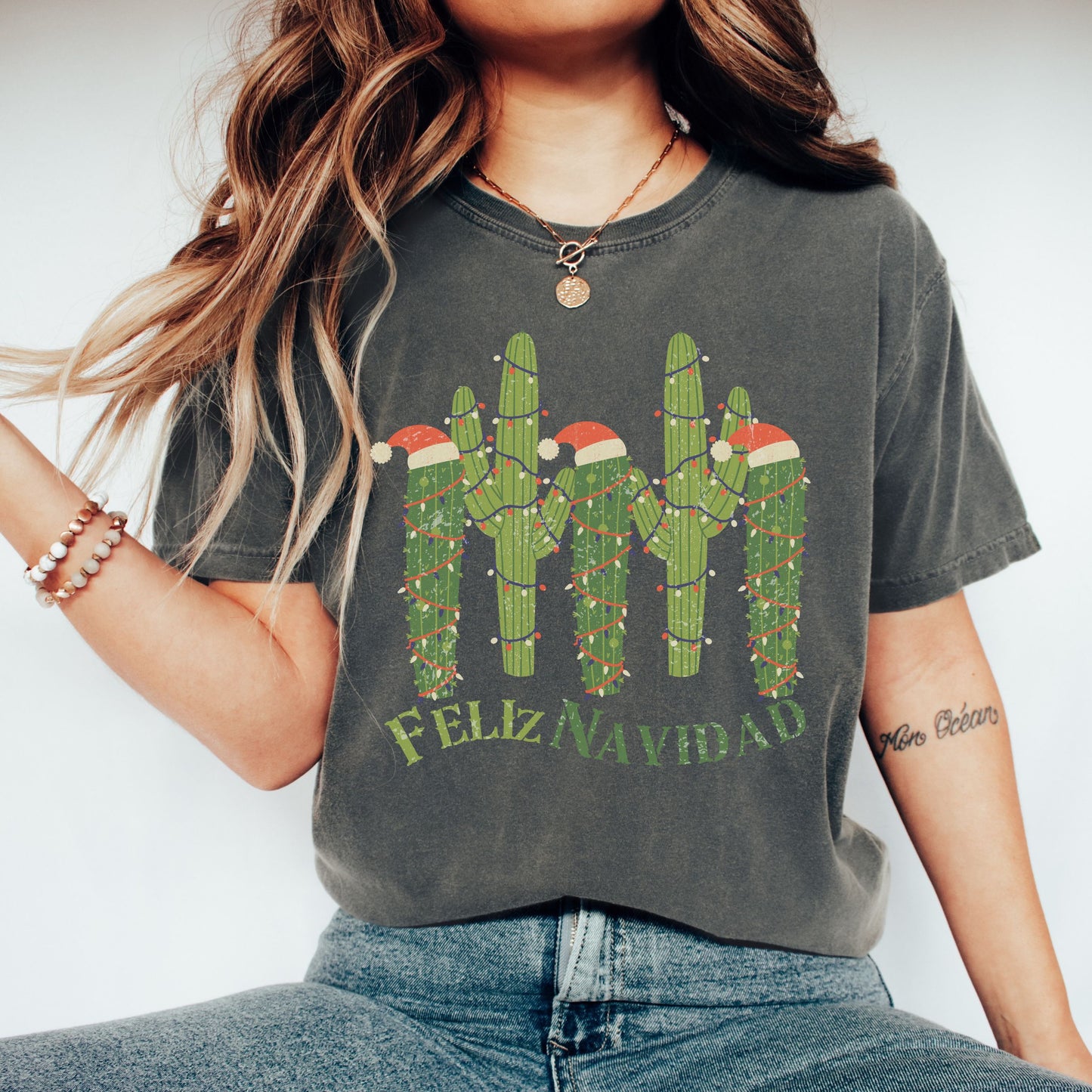 Feliz Navidad Christmas Cactus Shirt