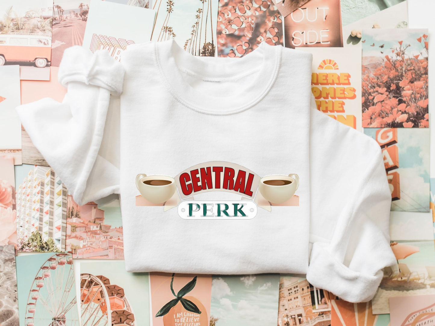 Friends Central Perk sweatshirt Coffee lover gift